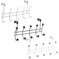 B&M 10 Ball Overdoor Hooks - Silver -Hot Sale Household Items 383570 10 ball overdoor hooks main