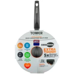 Tower Cerastone Multi-Pan 28cm -Hot Sale Household Items 383608 28cm cerastone multi pan