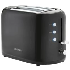 Goodmans Plastic 2 Slice Toaster - Black