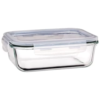 B&M Large Eco Glass Clip Lock Food Container 2 B&M Large Eco Glass Clip Lock Food Container - Image 2