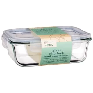 B&M Large Eco Glass Clip Lock Food Container 1 B&M Large Eco Glass Clip Lock Food Container