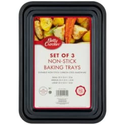 Betty Crocker Non-Stick Baking Tray Set 3pc
