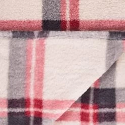 Simply Everyday Check Sherpa Throw - Red -Hot Sale Household Items 388703 red check sherpa throw 4