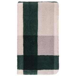 B&M Highland Green Check Sherpa Doublesided Throw 3 B&M Highland Green Check Sherpa Doublesided Throw - Image 3