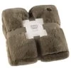 B&M Aspen Faux Fur Throw - Sage