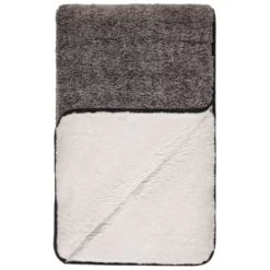 B&M Montana Two Tone Sherpa Throw - Charcoal -Hot Sale Household Items 388866 montana two tone sherpa throw charcoal 3