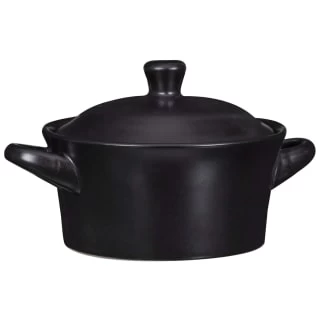 B&M Casserole Dish With Lid - Matte Black 1 B&M Casserole Dish With Lid - Matte Black