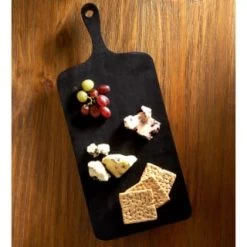 B&M Urban Paradise Black Pine Wood Serve Board -Hot Sale Household Items 390146 black pine wood serve board with serving handle 5