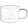B&M Printed Glass Mug - Hearts