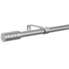 B&M Small Silver Barrel Curtain Pole 122-213cm