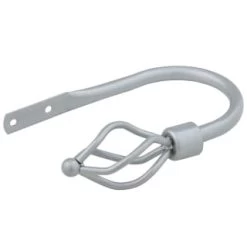 B&M Small Silver Twist Curtain Hold Backs 2pk