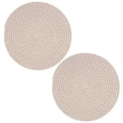 B&M Cotton Woven Placemats 2pk 5 B&M Cotton Woven Placemats 2pk -Hot Sale Household Items 390337 2pk cotton woven placemats natural 2