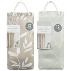 Grey Geo Printed Shower Curtain -Hot Sale Household Items 390588 printed shower curtain grey group