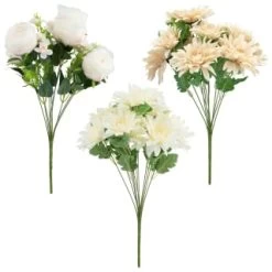 B&M Large Flower Bunch - Cream -Hot Sale Household Items 390731 large bunch group