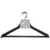 B&M Matt Black Wooden Hangers 4pk