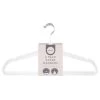 B&M Adult Clear Plastic Hanger 6pk