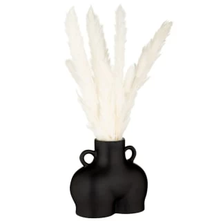 B&M Cream Pampas In Bum Vase 1 B&M Cream Pampas In Bum Vase