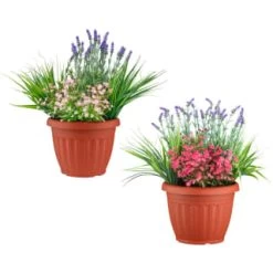 Bloom Flowers In Large Planter - Light Pink -Hot Sale Household Items 392831 flowers in large planter group