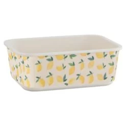 B&M Rectangular Tubs 2pk - Lemons -Hot Sale Household Items 392929 2pk reuse and repurpose rectangle tubs lemon