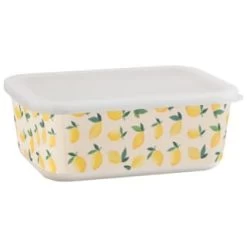 B&M Rectangular Tubs 2pk - Lemons -Hot Sale Household Items 392929 2pk reuse and repurpose rectangle tubs lemon 5