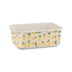 B&M Rectangular Tubs 2pk - Lemons -Hot Sale Household Items 392929 2pk reuse and repurpose rectangle tubs lemon 6