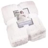 Home Essentials Teddy TV Blanket - Cream