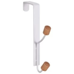 B&M Wood Double Over The Door Hooks 2pk -Hot Sale Household Items 393905 2pk wood double over the door hooks 3