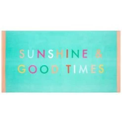 B&M Adult's Beach Towel - Sunshine & Good Times