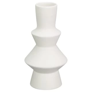 B&M Small Shaped Vase - White 1 B&M Small Shaped Vase - White