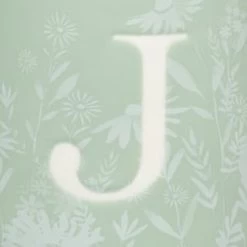 B&M Floral Alphabet Mug (Assorted) -Hot Sale Household Items 394397 floral alphabet mug green j 2