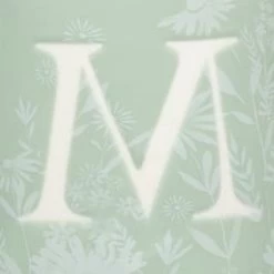 B&M Floral Alphabet Mug (Assorted) -Hot Sale Household Items 394397 floral alphabet mug green m 2