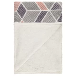 Simply Geo Blush Waffle Throw 2 Simply Geo Blush Waffle Throw - Image 2