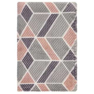 Simply Geo Blush Waffle Throw 3 Simply Geo Blush Waffle Throw - Image 3