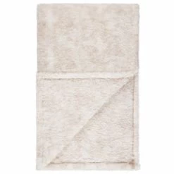 B&M Simply Two Tone Teddy Throw - Natural -Hot Sale Household Items 394924 simply two tone teddy throw natural 3