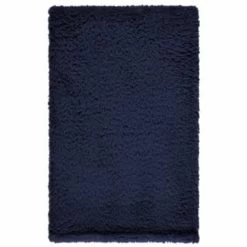 B&M Simply Teddy Navy Rolled Throw -Hot Sale Household Items 394931 teddy throw navy 4