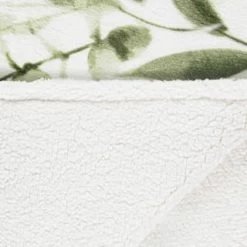 Winston Green Leaf Sherpa Throw -Hot Sale Household Items 394948 winston leaf sherpa throw green 3