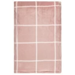 Winston Blush Sherpa Check Throw -Hot Sale Household Items 394980 winston check throw blush 3