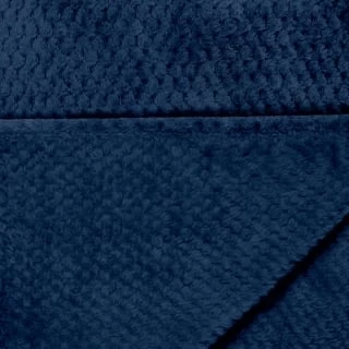 Simply Everyday Oversized Waffle Throw - Navy 4 Simply Everyday Oversized Waffle Throw - Navy - Image 4