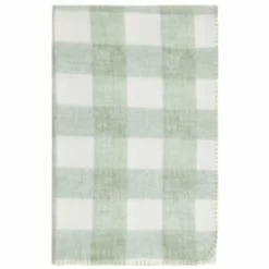 Simply Sage & Gingham Polar Fleece Throw 2pk -Hot Sale Household Items 395026 simply super soft throws 2pk sage gingham 2