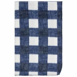 Simply Navy & Gingham Polar Fleece Throw 2pk 2 Simply Navy & Gingham Polar Fleece Throw 2pk - Image 2