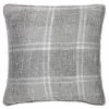 Hampton Check Cushion - Grey