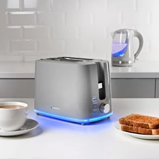 Blaupunkt 2 Slice Illuminating Toaster - Grey 3 Blaupunkt 2 Slice Illuminating Toaster - Grey - Image 3