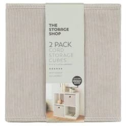 New Arrival -Hot Sale Household Items 395811 2pk cord lokken storage cubes light grey 2