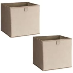 Lokken Velvet Storage Cubes 2pk - Mushroom -Hot Sale Household Items 395837 2pk velvet lokken storage cubes mushroom 3