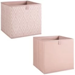 Lokken Printed Storage Cubes 2pk - Pink Diamond 8 Lokken Printed Storage Cubes 2pk - Pink Diamond -Hot Sale Household Items 395838 2pk printed lokken storage cubes pink diamond 3