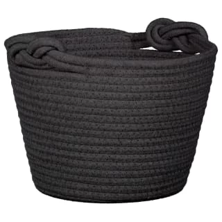 B&M Cara Rope Basket With Handle - Black 1 B&M Cara Rope Basket With Handle - Black