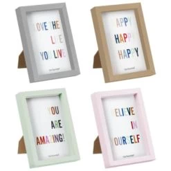 B&M Colourblock Frame 4 X 6" - Gold -Hot Sale Household Items 396247 396248 396249 396250 basic colourblock frame 4x6 group