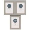 Simply Everyday 4 X 6" Block Frames 3pk - Grey